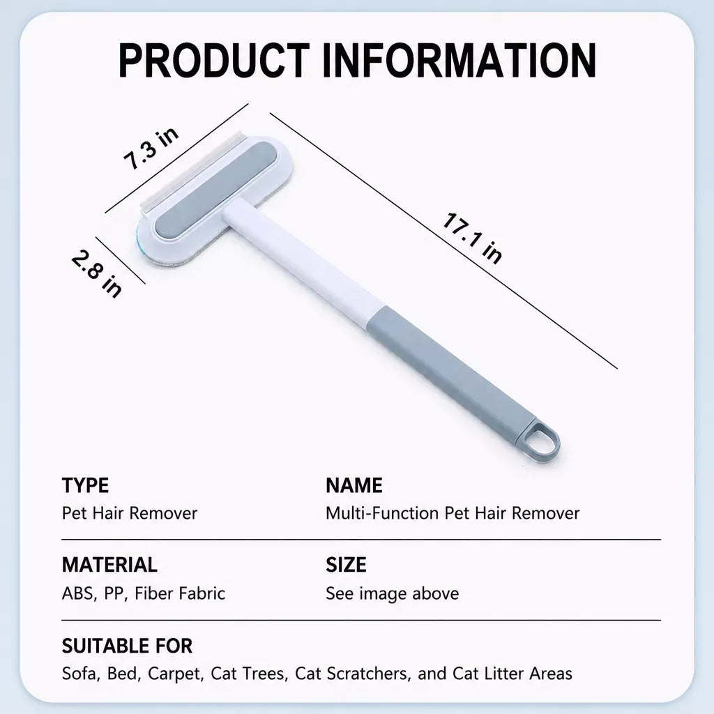 Pet Hair Removal Brush for Furniture and Carpets