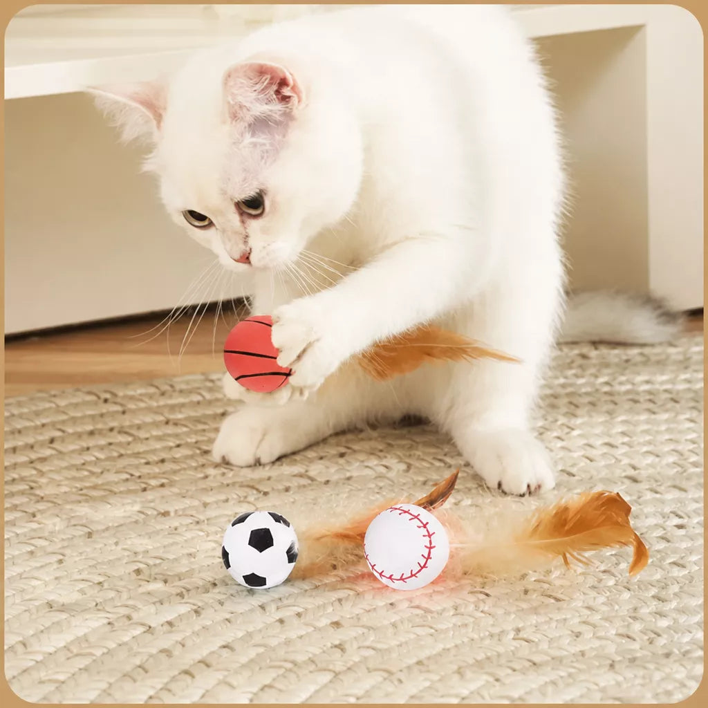 Cat Feather Ball Toy