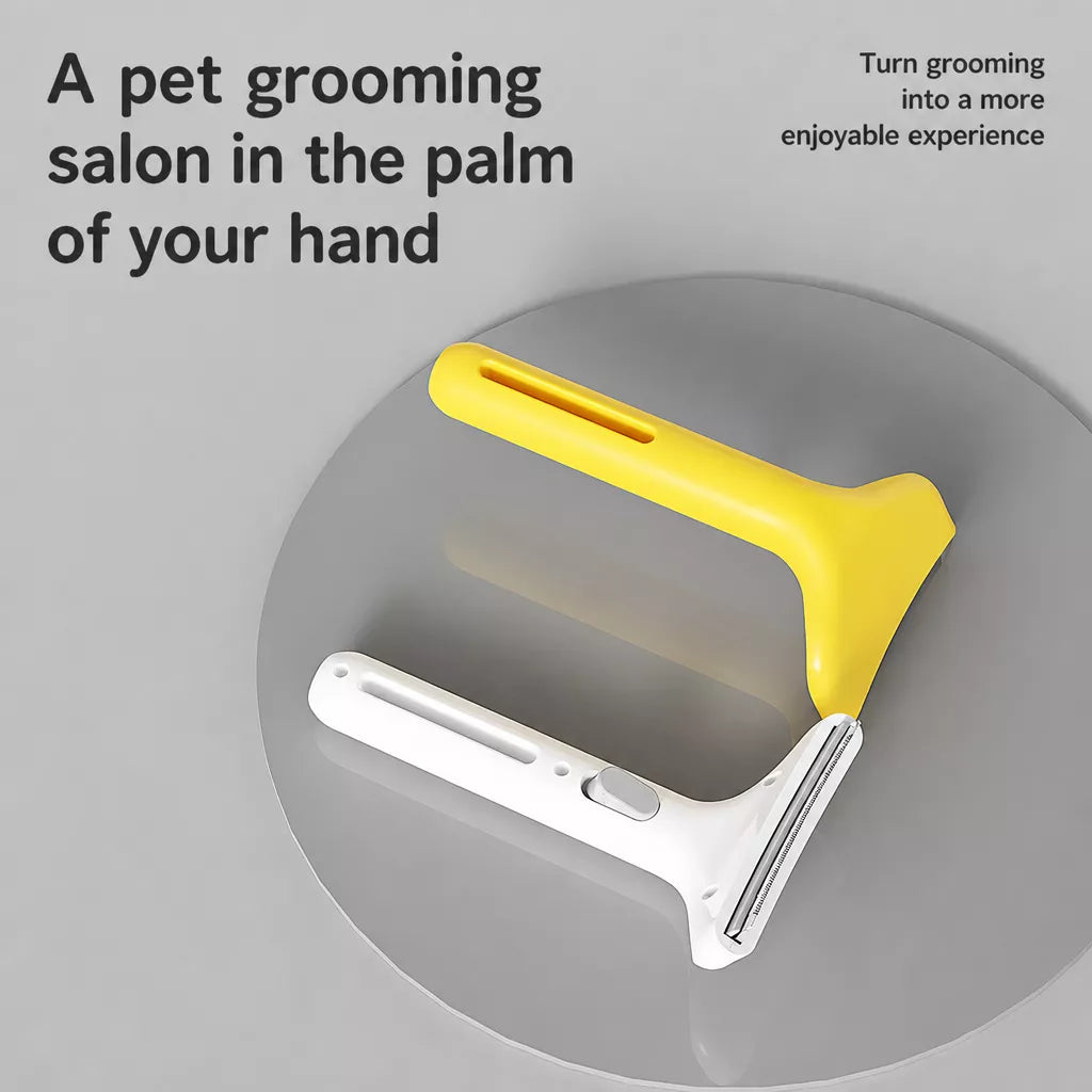 Curved-Tooth Pet Grooming Comb for Cats and Dogs
