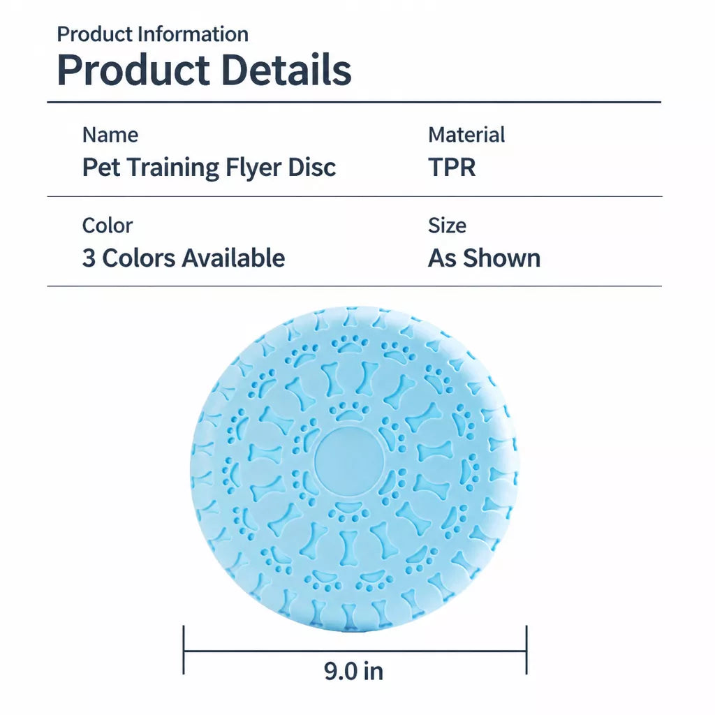 Soft Resin Dog Frisbee for Outdoor Play & Training