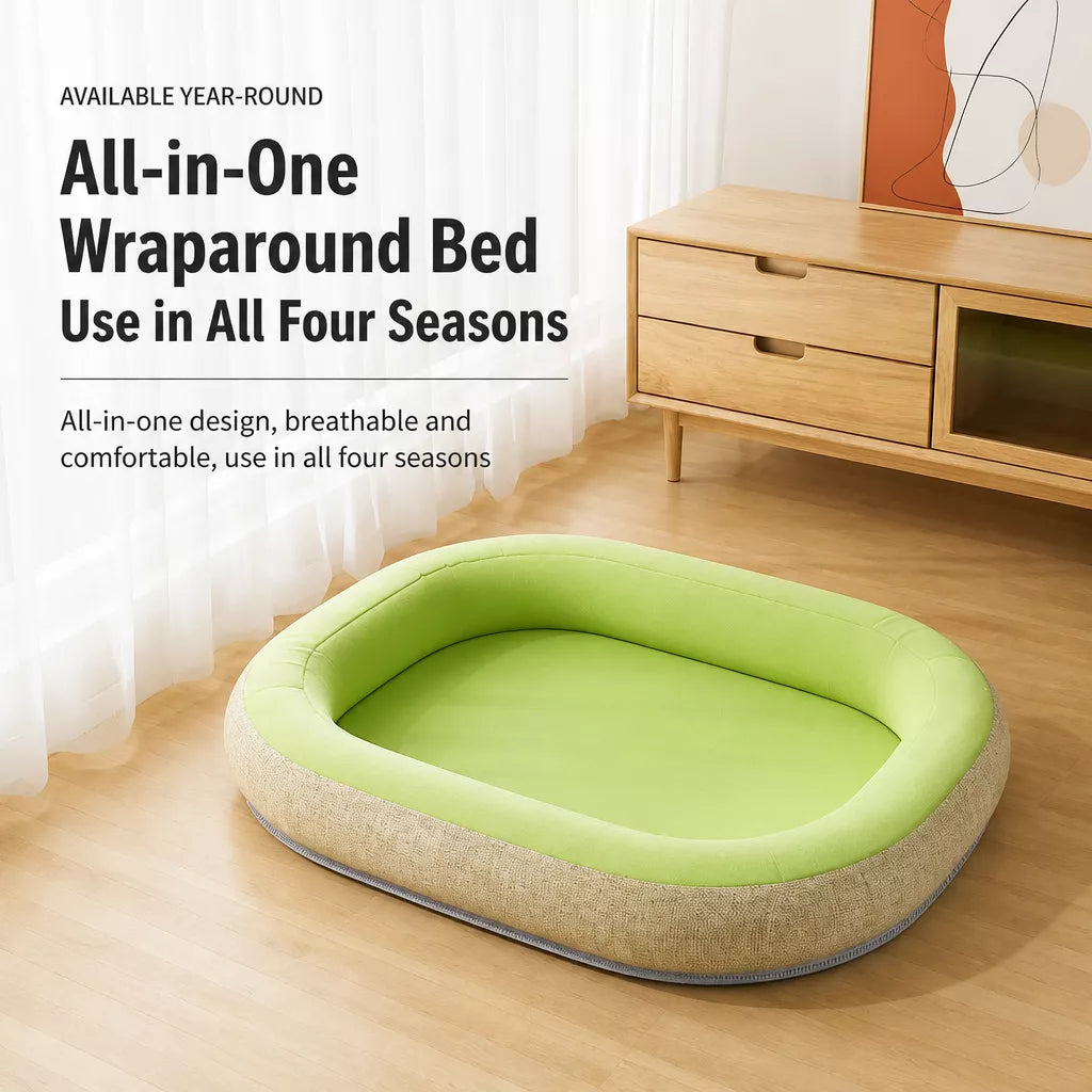 Polyester Fiber Dog Bed for Small to Large Dogs