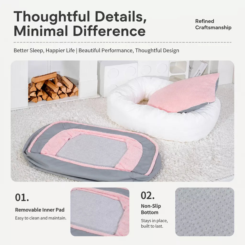 Thick Removable-Washable Pet Bed for Cats and Dogs