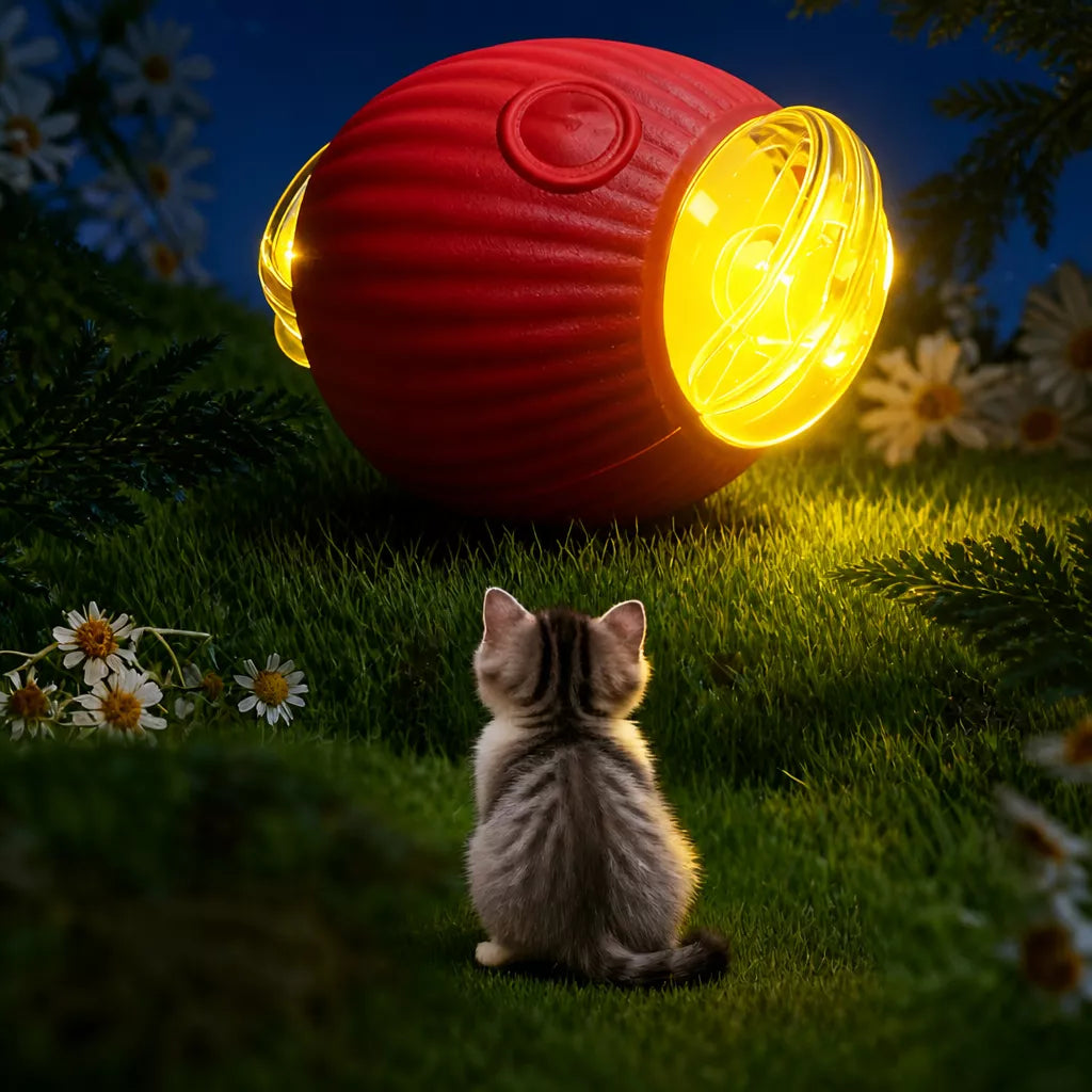 3-Mode Automatic Cat Ball Toy with String