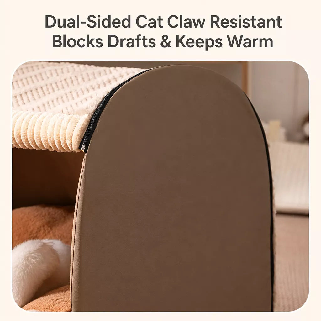 Covered Pet Bed for Dogs and Cats