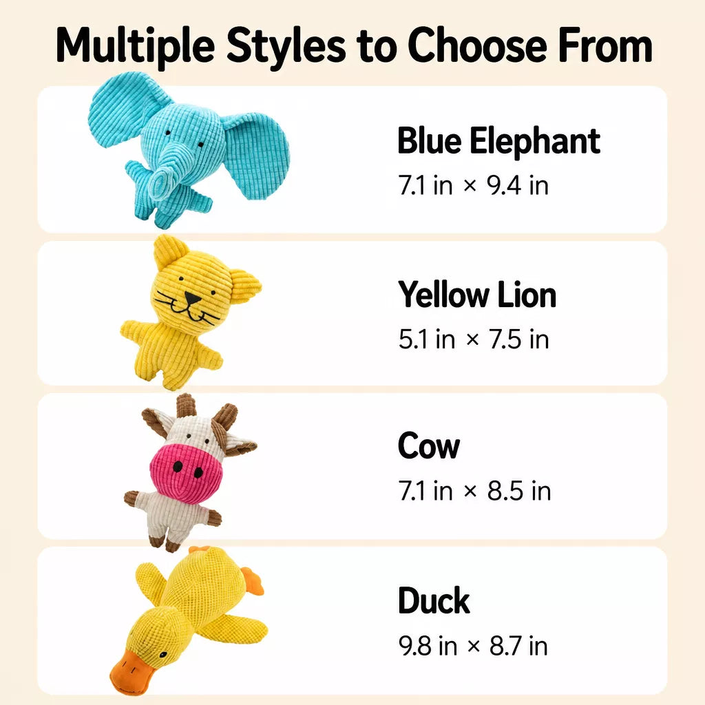 Squeaky Dog Toys with Balls, Rope Toys and Flying Discs