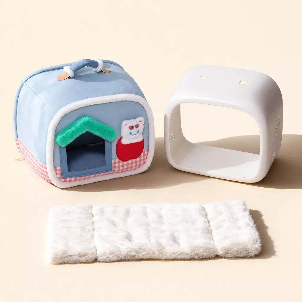 Pet Bed with Removable Washable Cover for Cats and Dogs