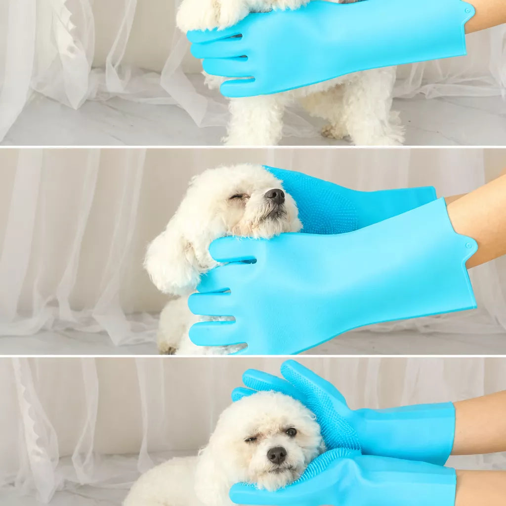 Pet Bathing & Grooming Gloves