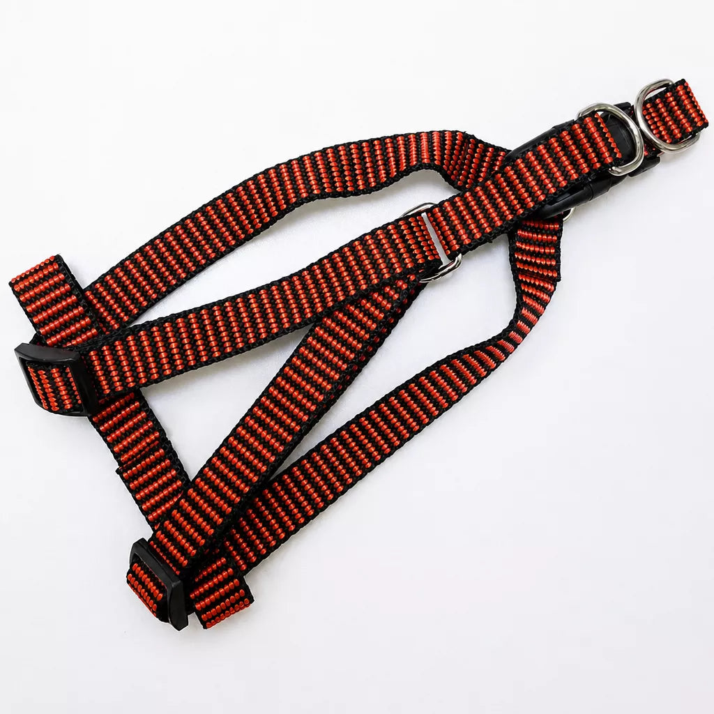 Adjustable Nylon Dog Harness and Leash Set