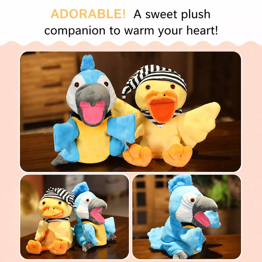 Plush Animal Hand Puppets for Pretend Play