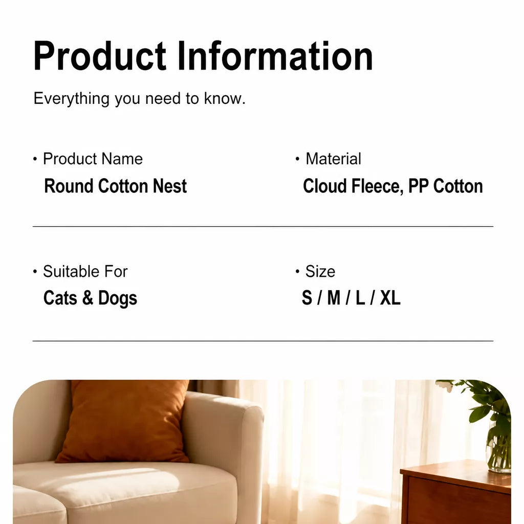 All-Season Cat & Dog Bed
