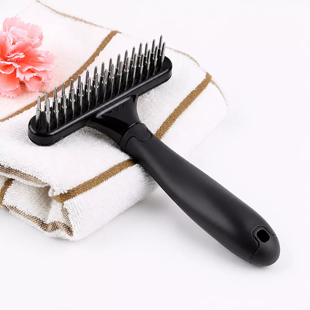 Long-Hair Dog Deshedding Rake Brush