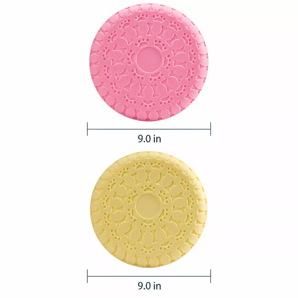 Soft Resin Dog Frisbee for Outdoor Play & Training