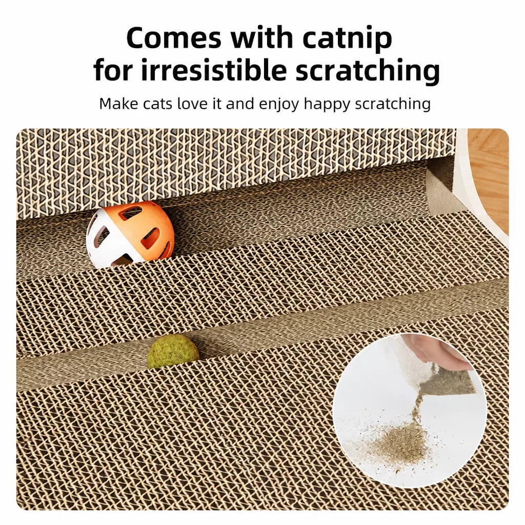 L-Shaped Kraft Paper Cat Scratcher