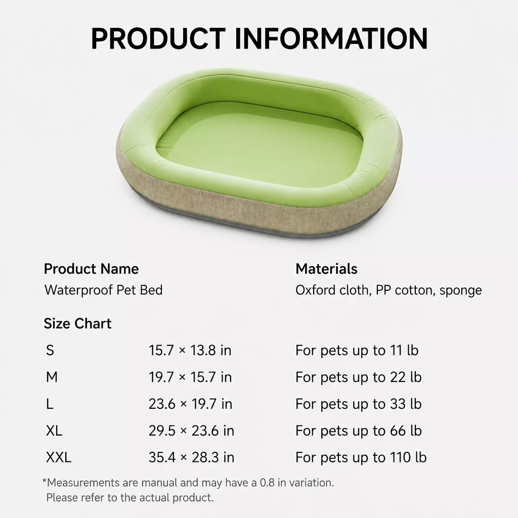 Polyester Fiber Dog Bed for Small to Large Dogs