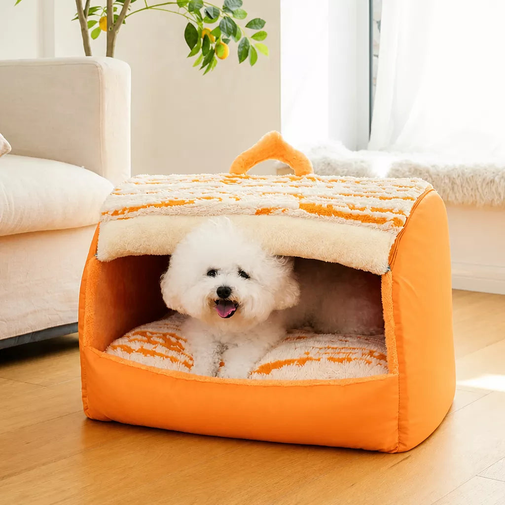 Pet Tent Bed with Removable Washable Mat