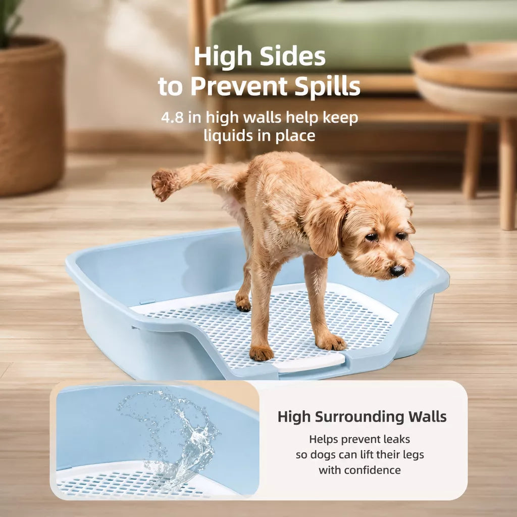 Plastic Dog Potty Tray with Grid for Indoor House Training
