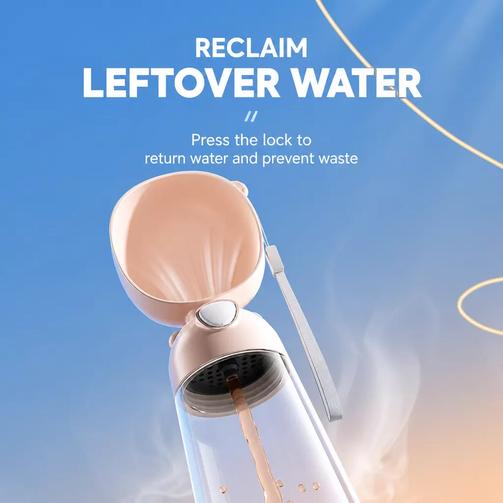 Portable Dog Water Bottle with Built-In Drinking Cup