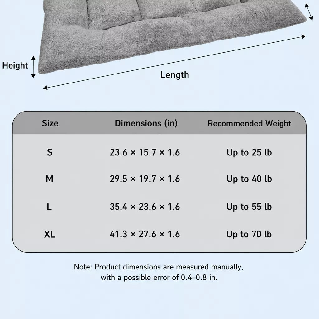 Pet Bed for Dogs and Cats, Multiple Sizes for Small to Large Pets