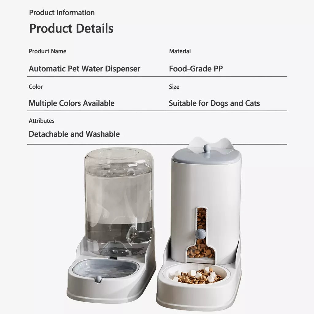 Automatic Pet Feeder and Water Dispenser