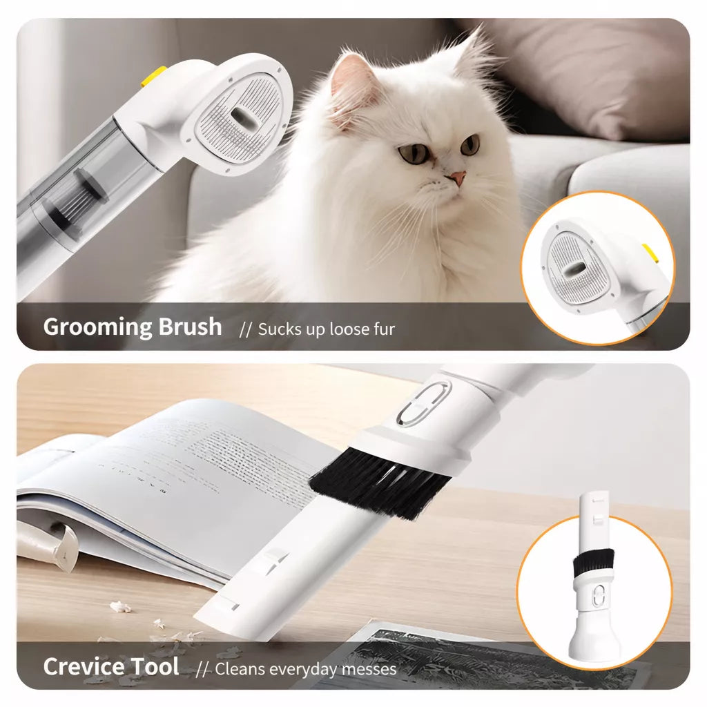 Pet Grooming Vacuum and Dryer with Deshedding Brush