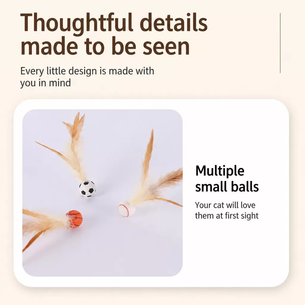 Cat Feather Ball Toy