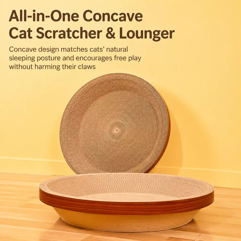 Corrugated Cardboard Cat Scratcher Lounge