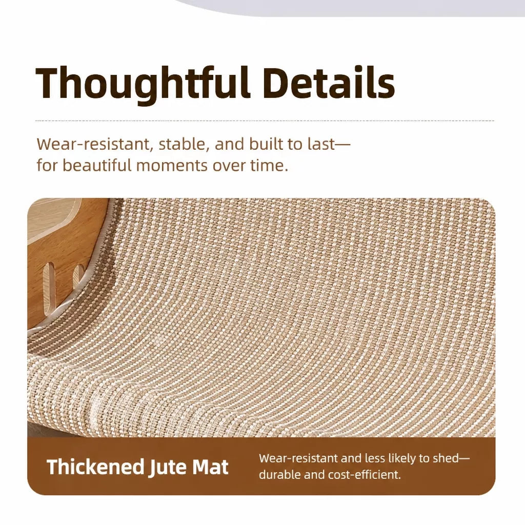 Two-in-One Sisal Cat Scratcher Lounger Bed
