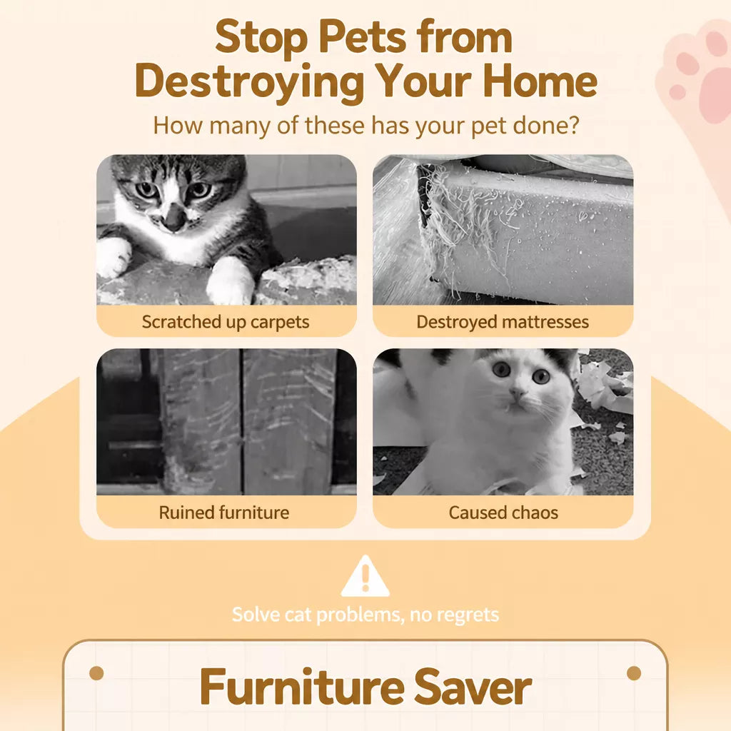 Self-Adhesive Cat Scratching Mat for Doors
