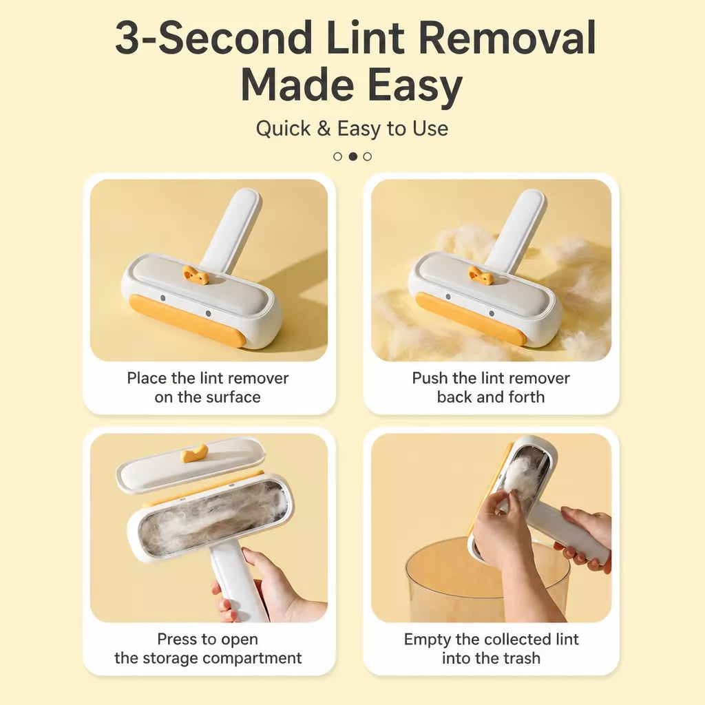 Two-Way Pet Hair Lint Roller