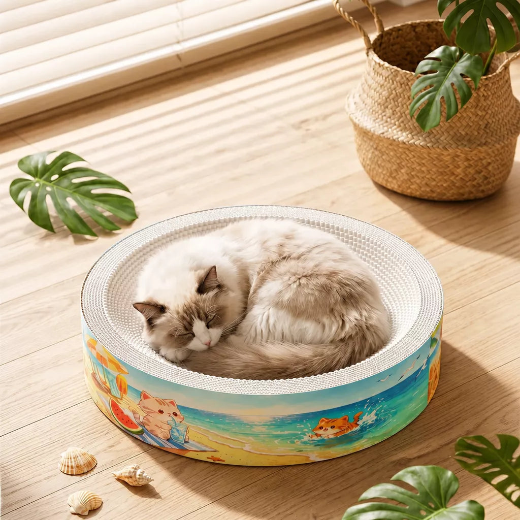 Corrugated Cardboard Cat Scratcher Lounge