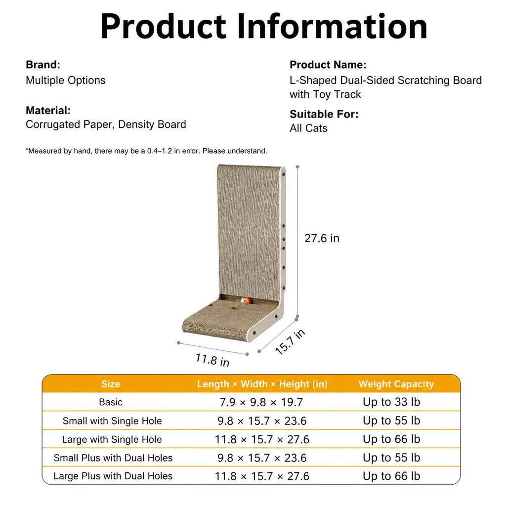 L-Shaped Kraft Paper Cat Scratcher
