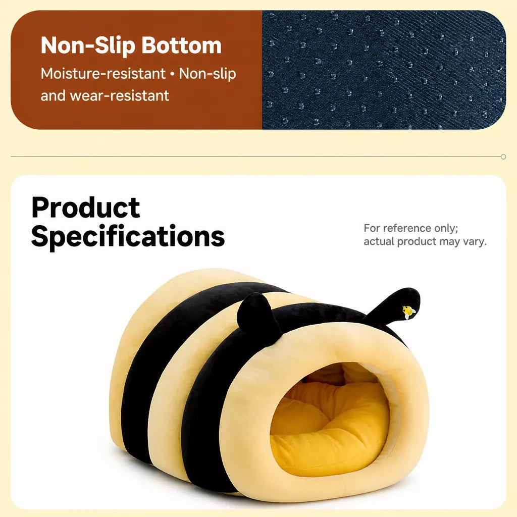 Enclosed Tent-Style Pet Bed for Cats and Small Dogs