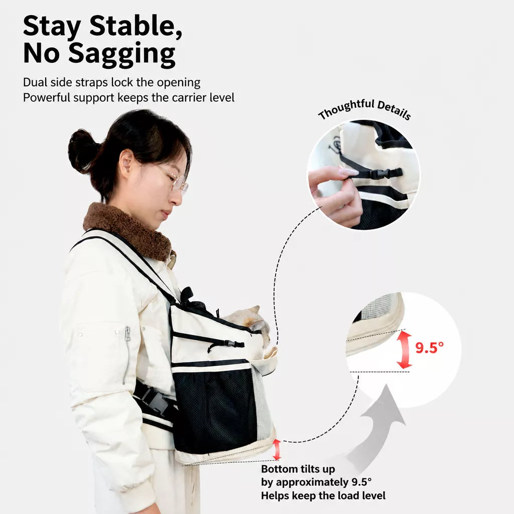Mesh Backpack Pet Carrier for Small Cats and Dogs