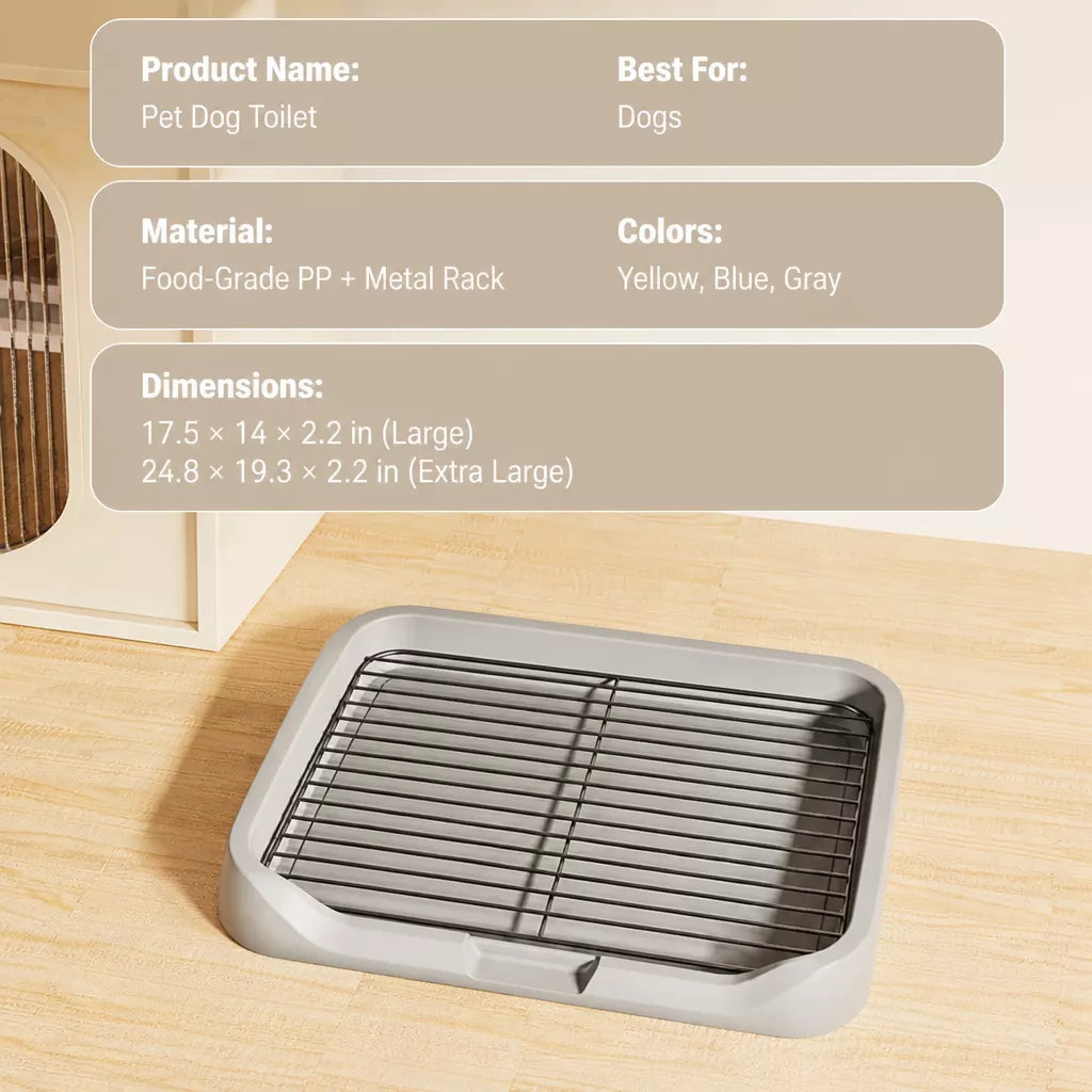 Dog Toilet Training Tray with Steel Frame