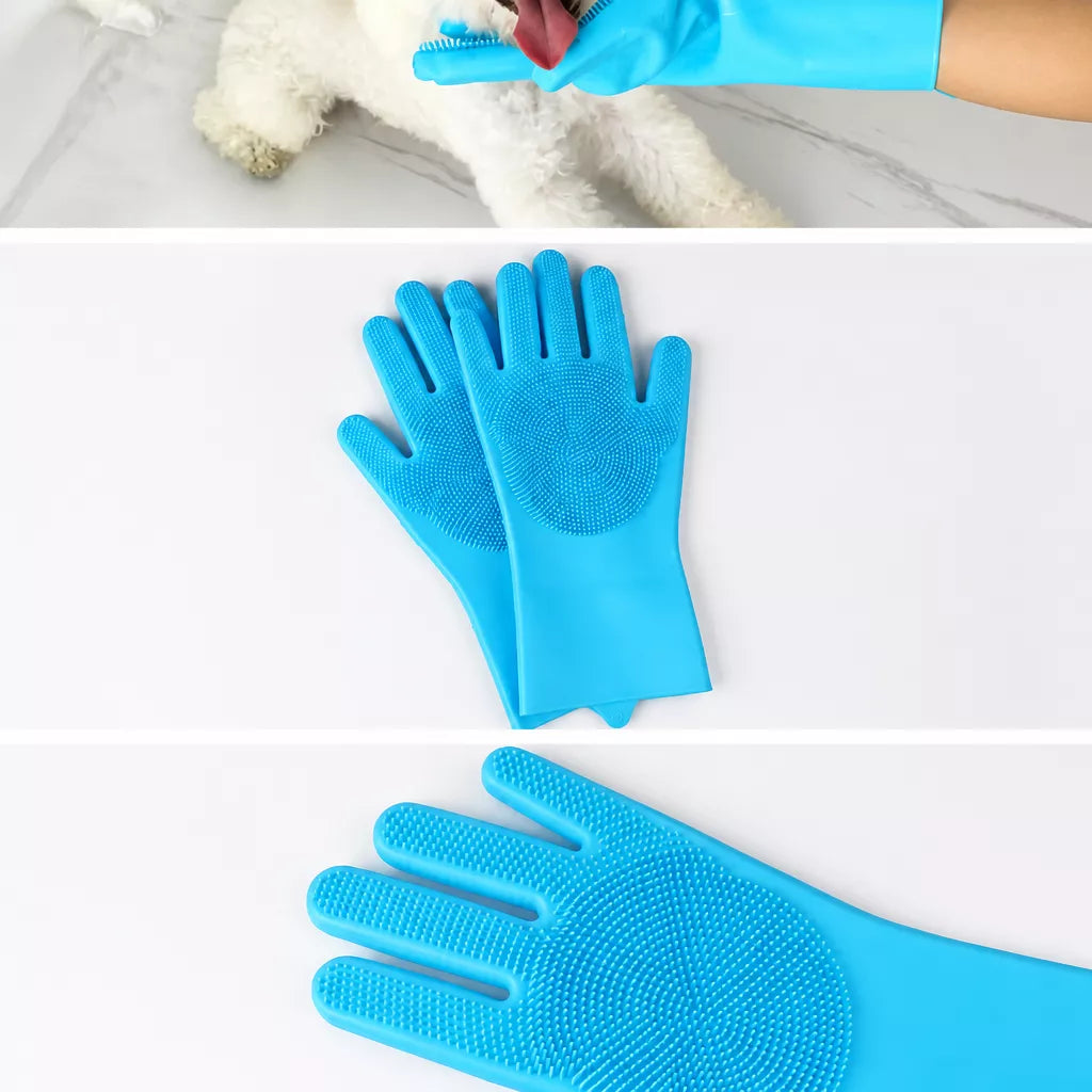 Pet Bathing & Grooming Gloves