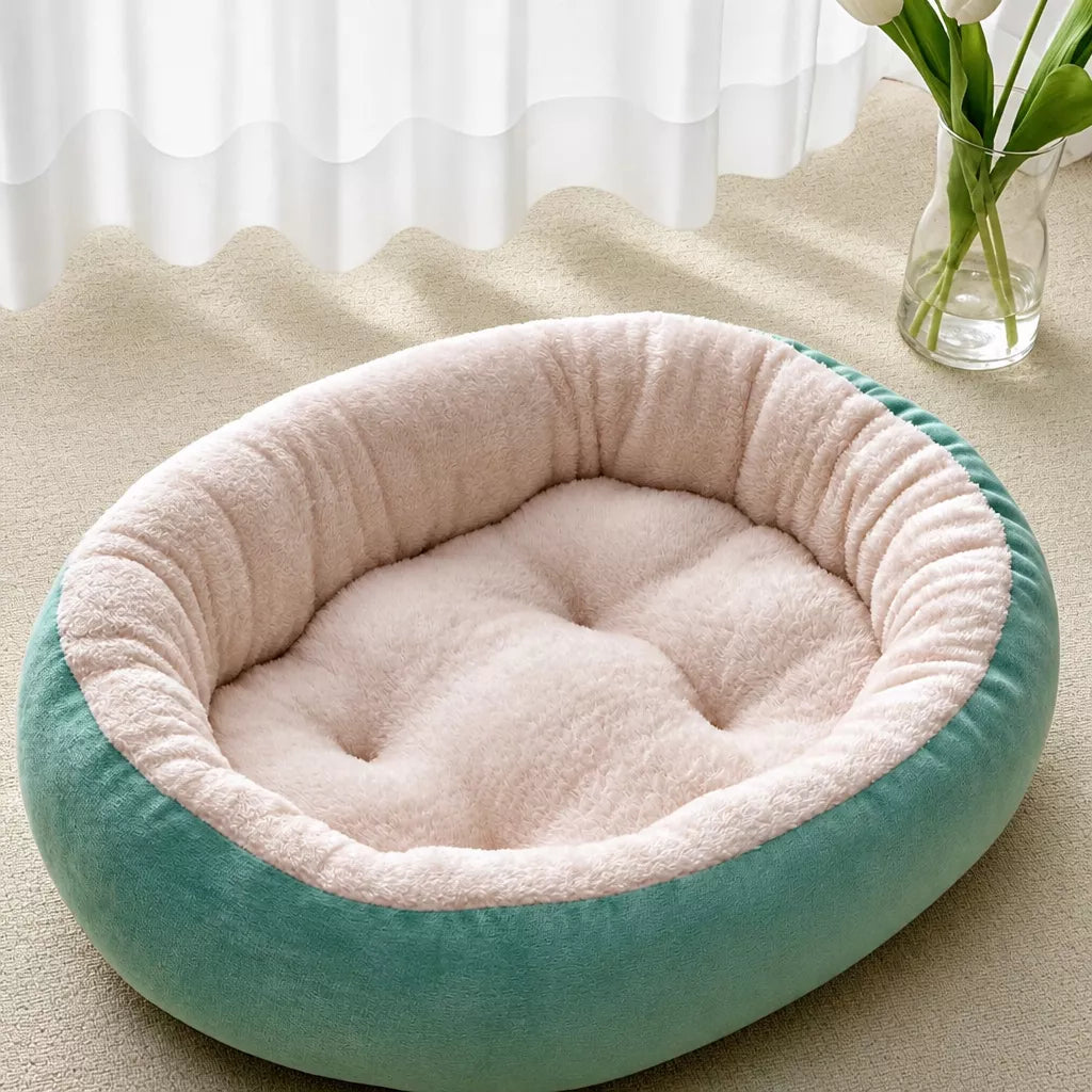 All-Season Dog & Cat Bed with Removable, Washable Cover