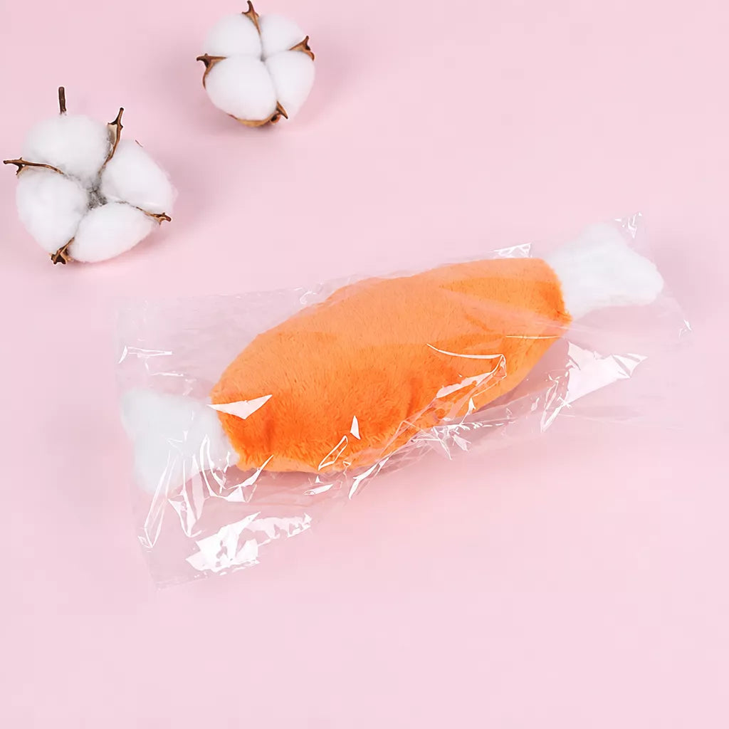 Plush Squeaky Chicken Leg Dog Toy