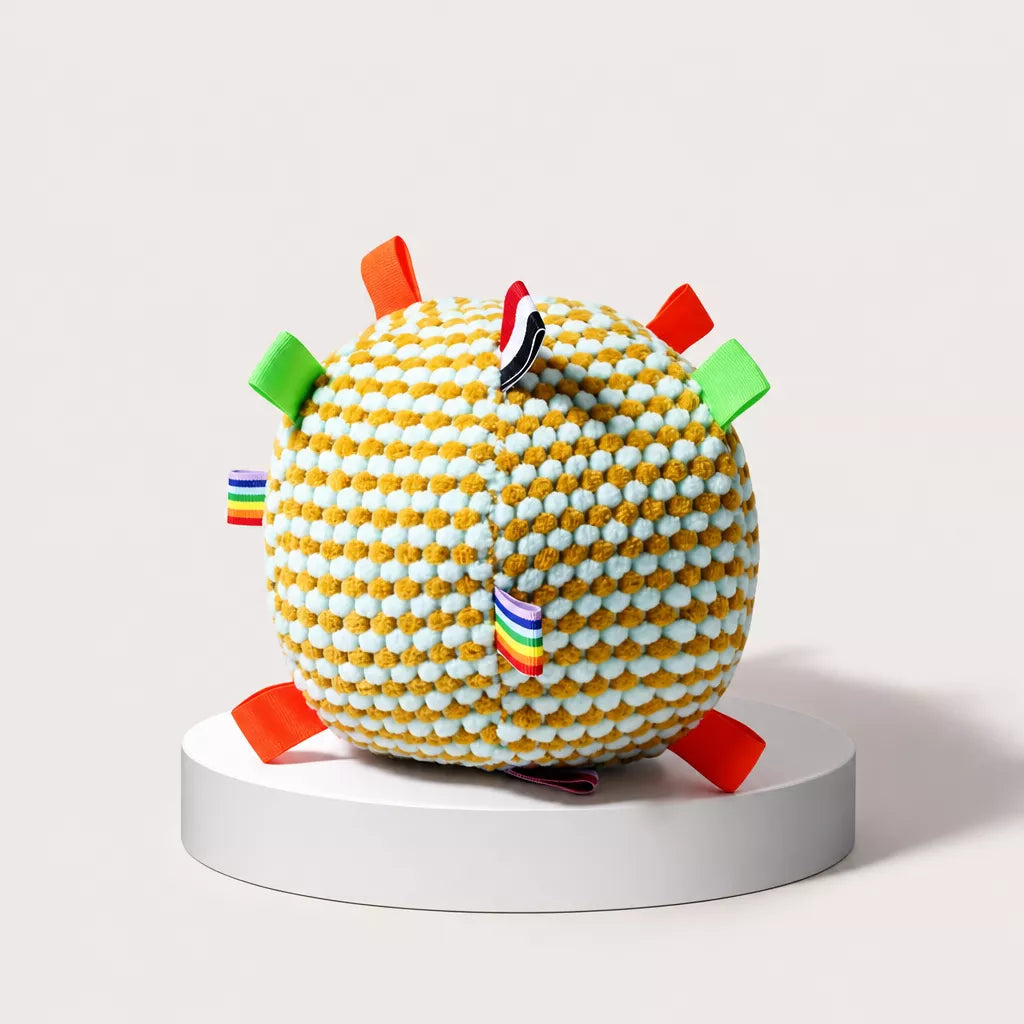 Squeaky Plush Ball Dog Toy