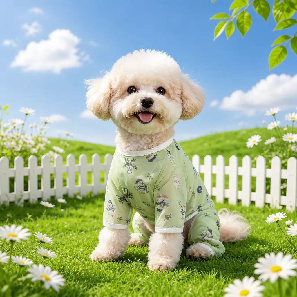 Lightweight Four-Leg Dog Shirt for Summer