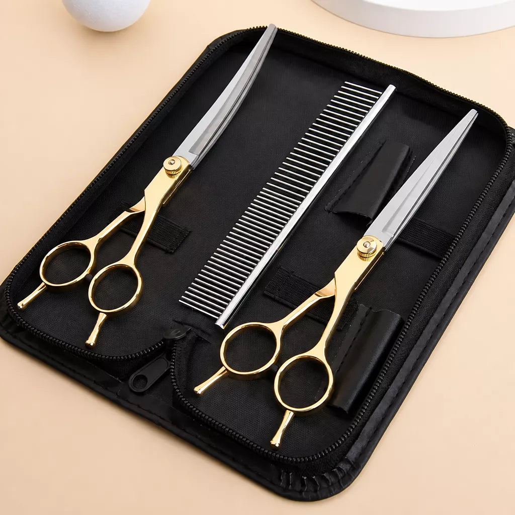 Stainless Steel Dog Grooming Shears for Hair Trimming