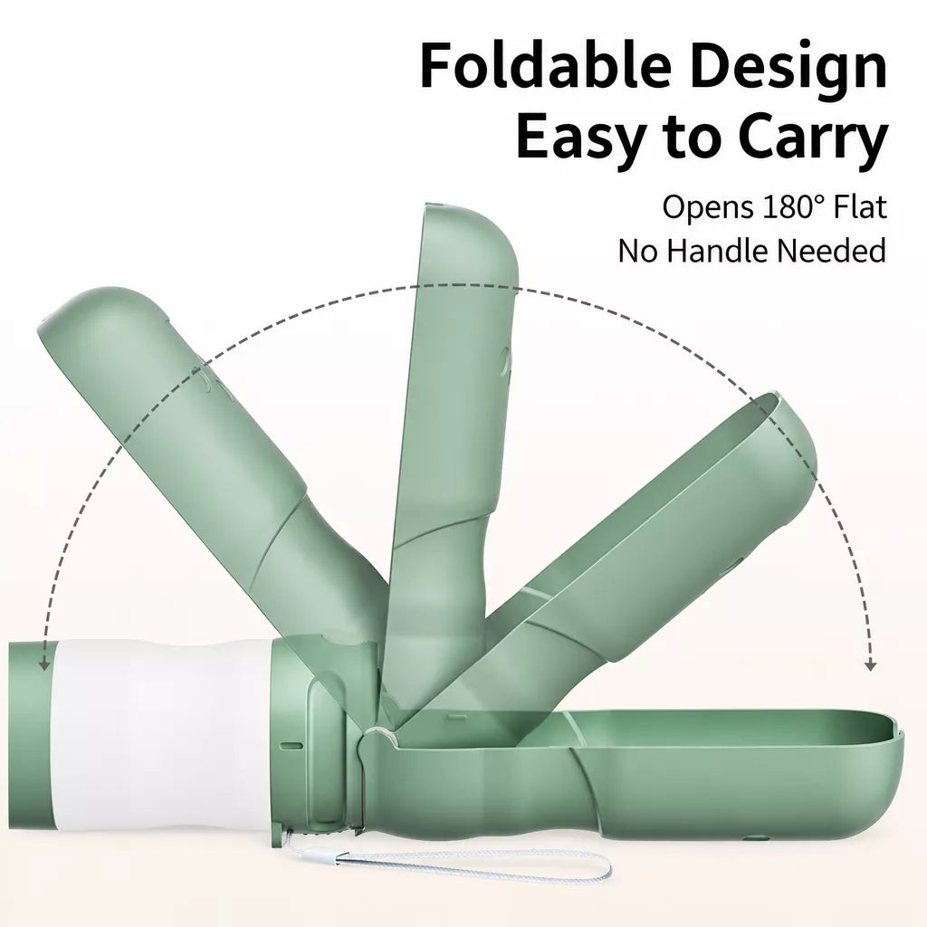 Portable Pet Water Bottle with Foldable Drinking Cup for Dogs & Cats