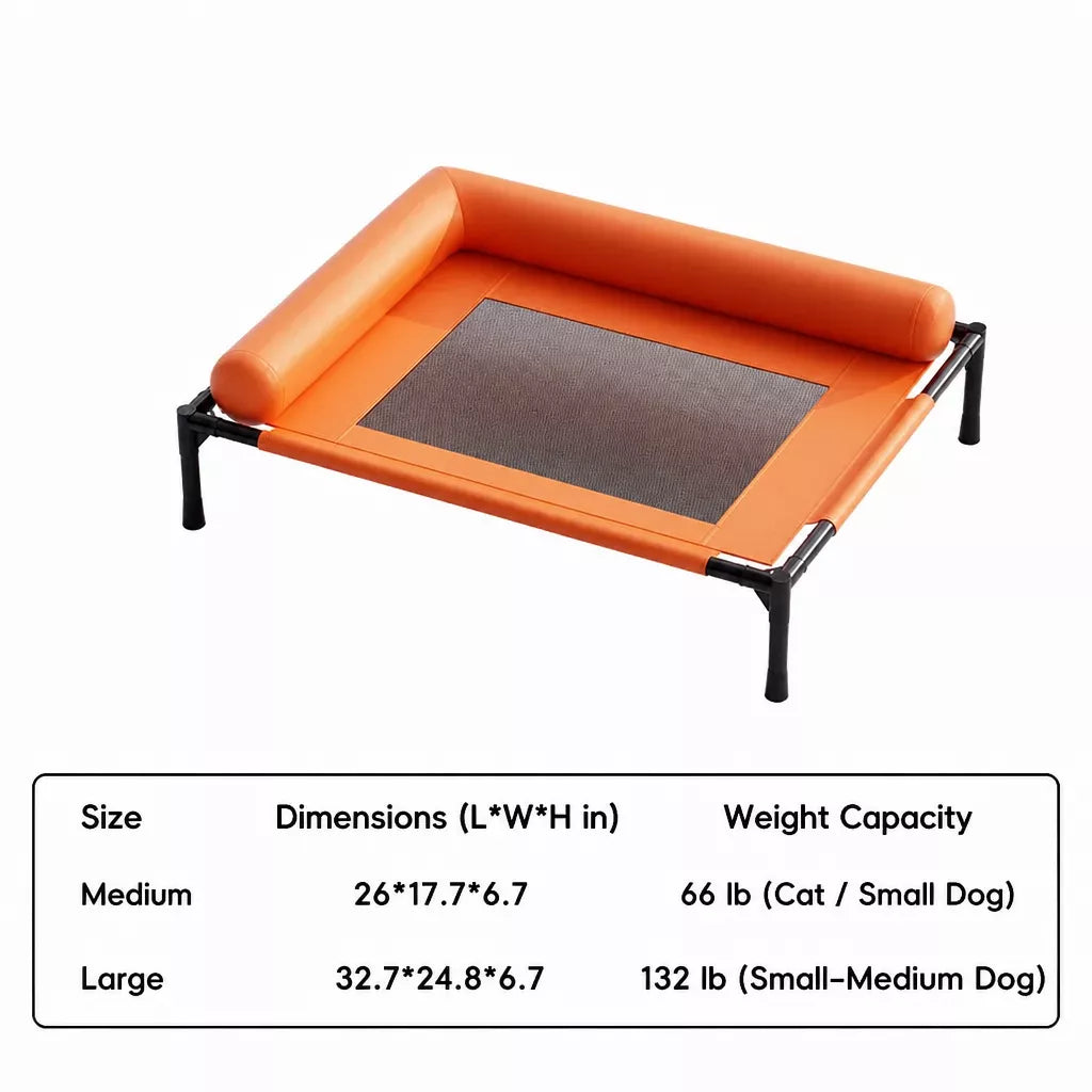 Raised Cot-Style Pet Bed for Small to Medium Dogs and Cats