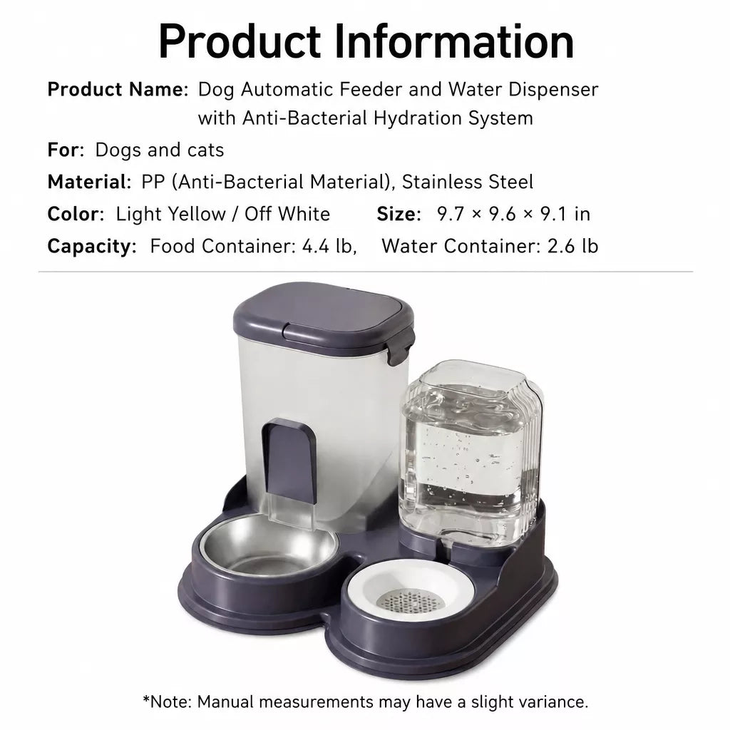 Non-Electric Pet Water Dispenser for Cats and Dogs