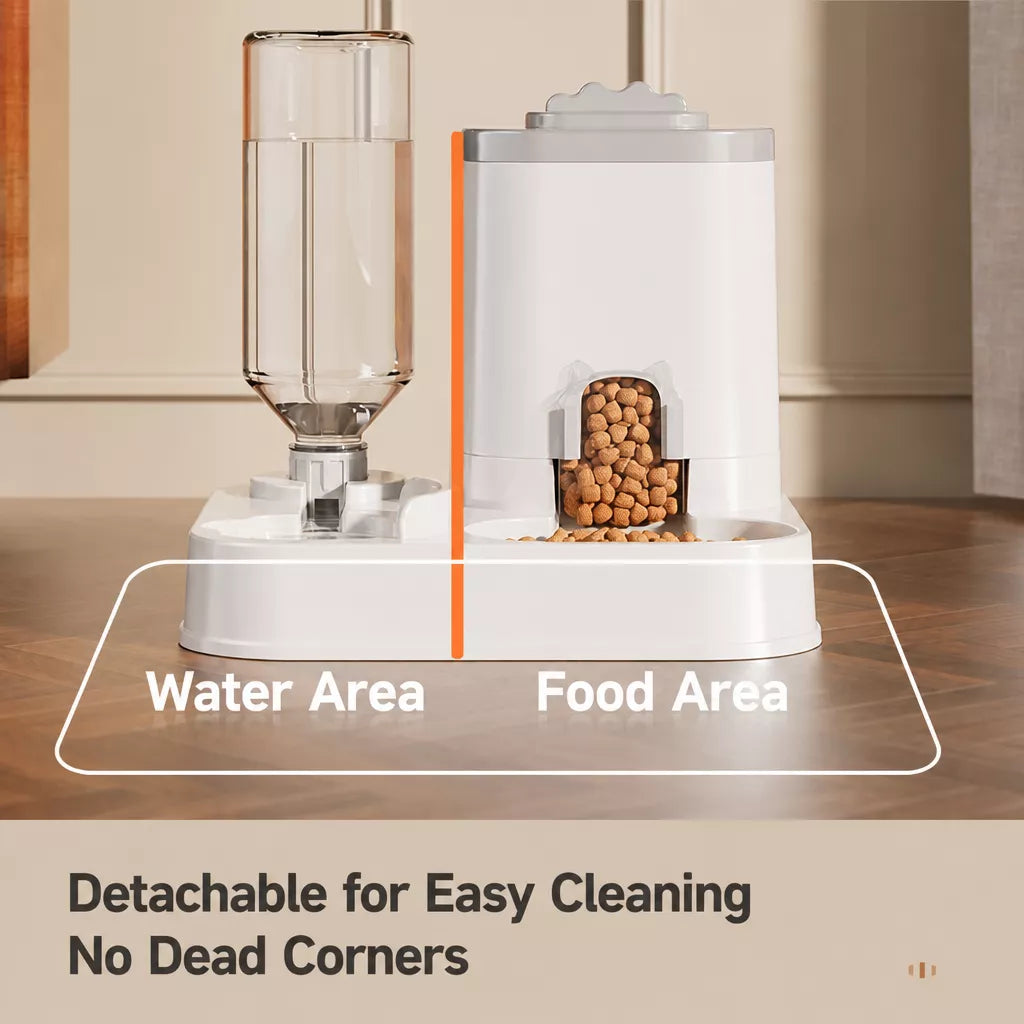 Automatic Pet Feeder and Water Bowl for Cats & Dogs