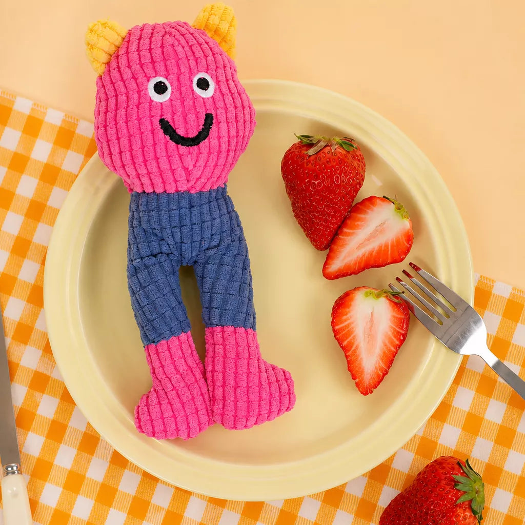 Waffle Plush Cat Toy with Crinkle Sound & Catnip