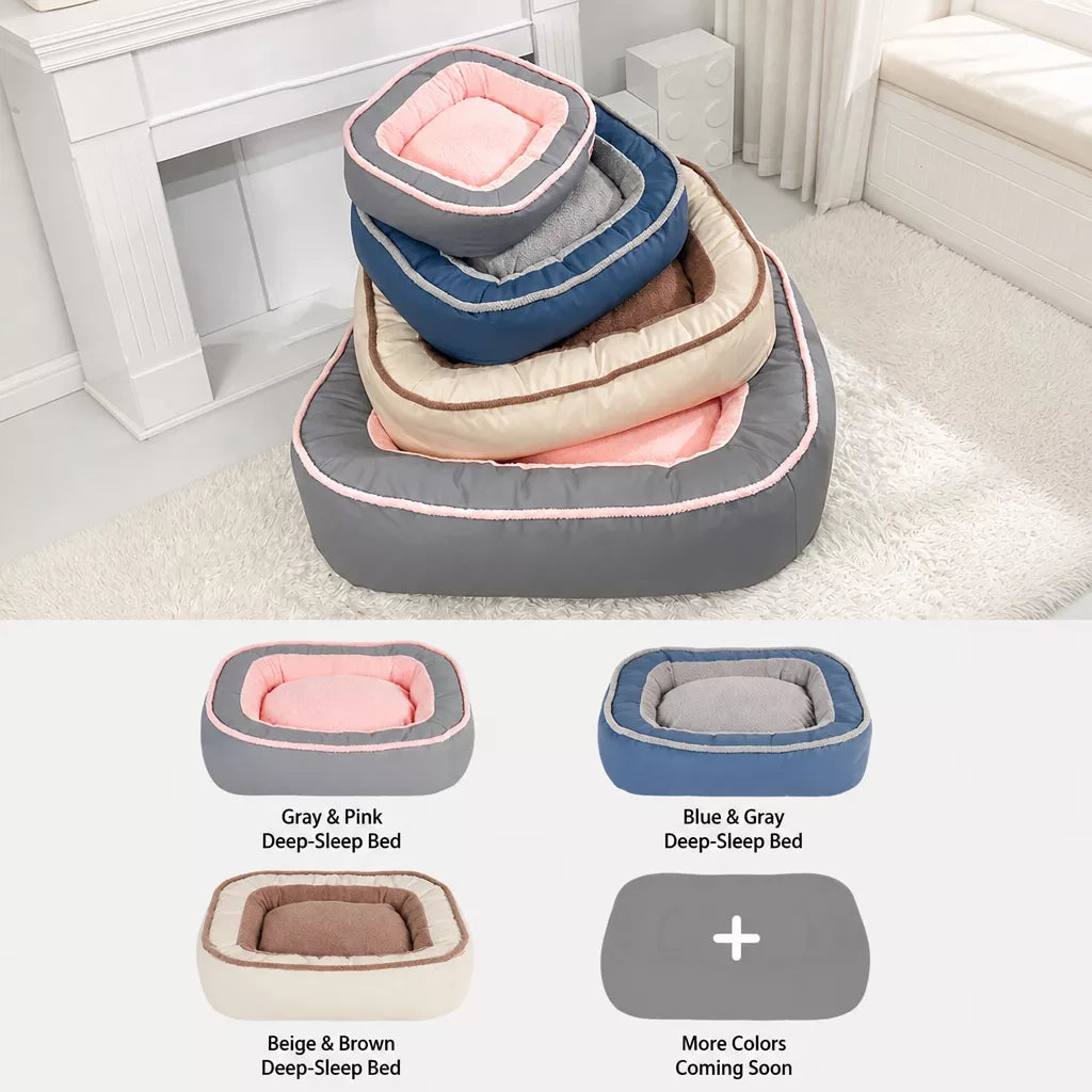 Thick Removable-Washable Pet Bed for Cats and Dogs