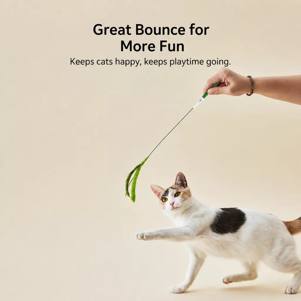 Foxtail Cat Teaser Wand Toy