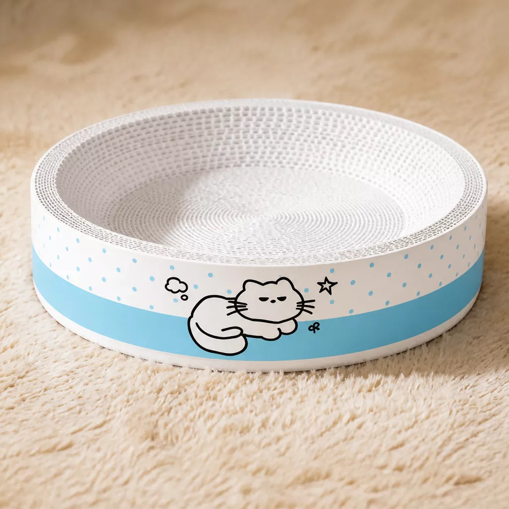 Corrugated Cardboard Cat Scratcher Bed