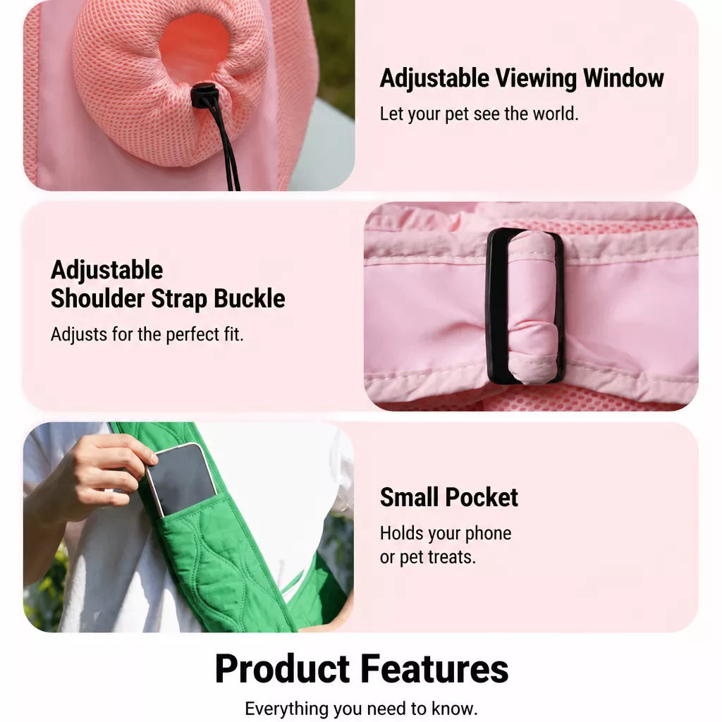 Double-Sided Mesh Pet Carrier Bag