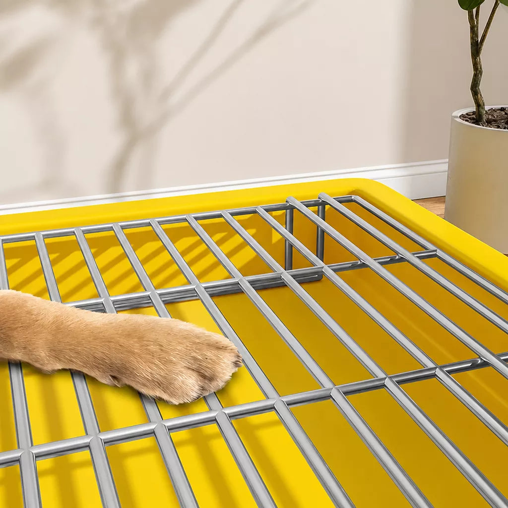 Dog Potty Training Tray with Grate for Small to Large Dogs